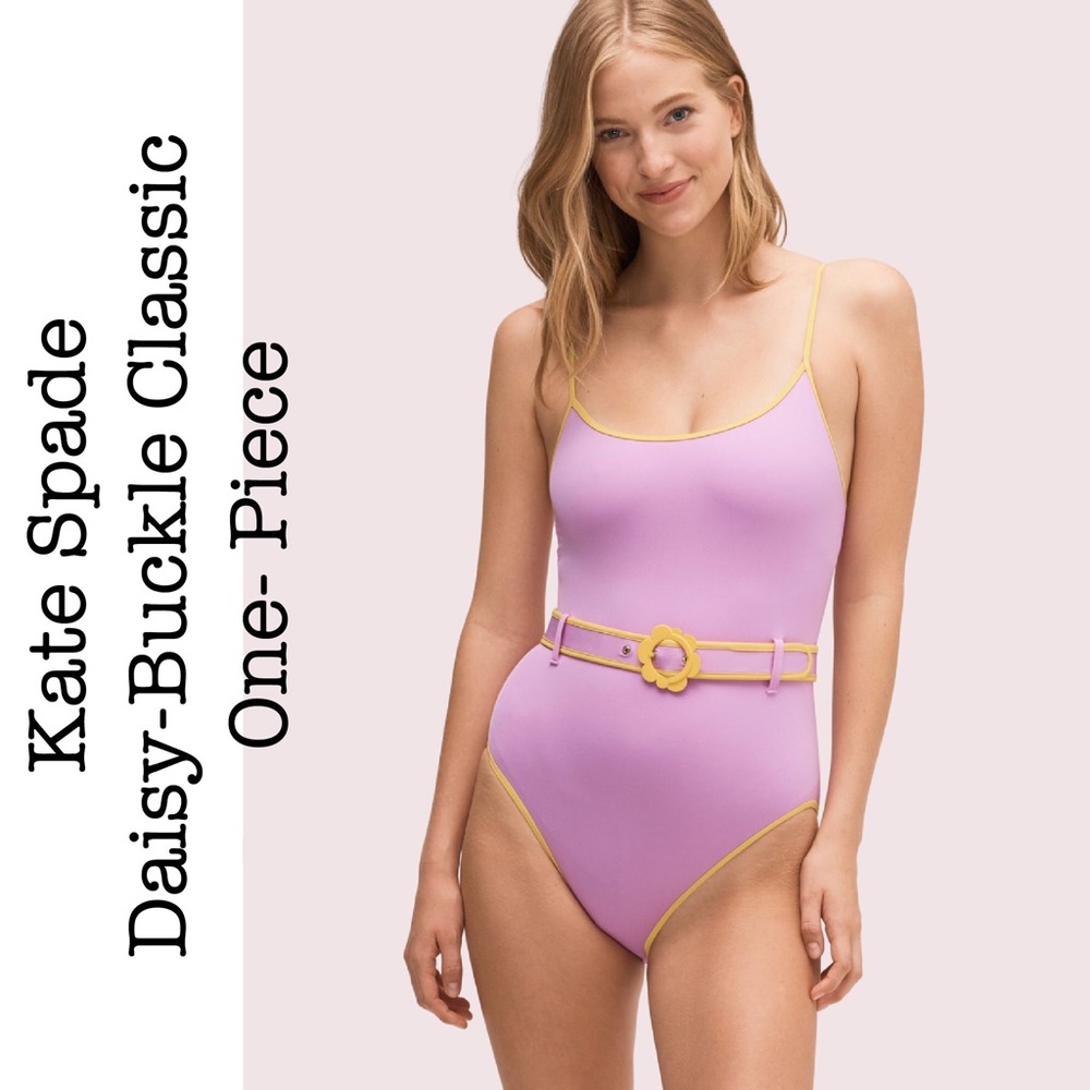 Kate Spade Daisy-Buckle One Piece Swimsuit